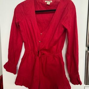 red romper